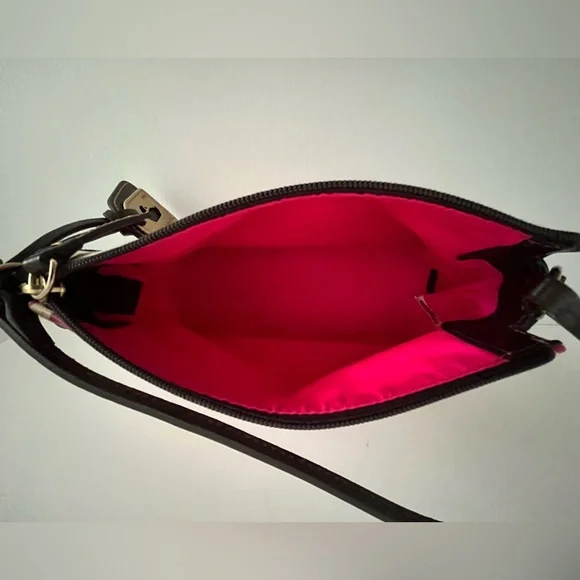 Dooney & Bourke Washed Cotton Canvas w/Leather Trim Small Handbag - sample - Picture 16 of 16